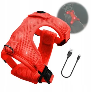 Regulowane Szelki dla Psa psów mrugające Led 55-70 - Szelki dla psów - miniaturka - grafika 3
