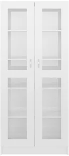 VidaXL Witryna, wysoki połysk, biała, 82,5x30,5x185,5 cm, płyta 802774 VidaXL - Witryny - miniaturka - grafika 6