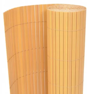 vidaxl Ogrodzenie dwustronne, żółte, 90x300 cm - Ogrodzenia - miniaturka - grafika 2