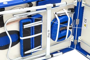 Bodyfit Stół łóżko do masażu Aluminiowe 3 segmentowe niebieskie XXL 551 Łóżko XXL - Stoły i łóżka do masażu - miniaturka - grafika 15