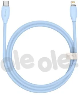 Baseus kabel, przewód USB Typ C Lightning 20W długość 2 m Jelly Liquid Silica Gel niebieski CAGD020103 - Kable USB - miniaturka - grafika 2