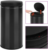 Kosze na śmieci - FENIKS vidaXL Automatyczny z czujnikiem 70 L stal czarny 322702 - miniaturka - grafika 1