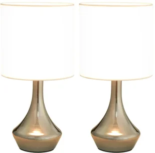 VidaXL Lampy stołowe, 2 szt., dotykowe, białe, E14 51040 - Lampy stojące - miniaturka - grafika 2