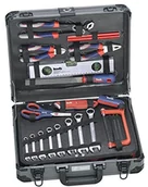 Narzędzia warsztatowe - kwb 370780 walizka narzędziowa, idealna do użytku domowego, w stabilnej walizce z aluminium (370760) - miniaturka - grafika 1