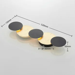 Lindby Lindby Grazyna kinkiet LED, 5-punktowy - Lampy ścienne - miniaturka - grafika 3