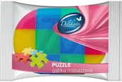 Rękawice i gąbki do kąpieli - Delko Delikato gąbka masażowa do ciała Puzzle 1szt - miniaturka - grafika 1