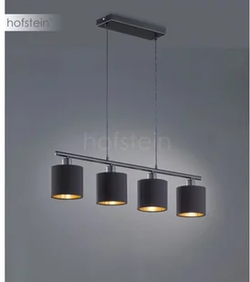 Reality Leuchten Tommy lampa wisząca, metal, nikiel mat/czarny/złoty (R30334079) - Lampy sufitowe - miniaturka - grafika 3