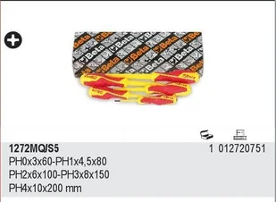 Beta KPL.WKRĘTAKÓW KRZYŻOWYCH W IZOL. 5SZT. 1272MQ/S5 - Śrubokręty - miniaturka - grafika 2