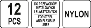Yato ZESTAW ZACISKÓW DO PRZEWODÓW METALOWYCH I ELASTYCZNYCH ZAWIERA 12 SZTUK YT-08392 YT-08392 - Inne mocowania - miniaturka - grafika 5