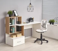 Biurka - GROSSO biurko dąb złoty / biały (1p=1szt) - miniaturka - grafika 1