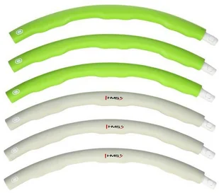 HMS HULA HOP 100CM SKŁADANY ZIEL-SZAR - Pozostały sprzęt i akcesoria do ćwiczeń - miniaturka - grafika 3