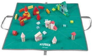 Janod Klocki drewniane z matą do zabawy 80 szt. JND3700217380755 - Klocki - miniaturka - grafika 3