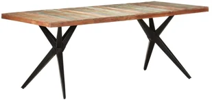 vidaXL Lumarko Stół jadalniany, 200x90x76 cm, lite drewno z odzysku 323573 - Stoły - miniaturka - grafika 8