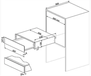 Szuflada grzewcza Smeg CPR315X - Szuflady grzewcze - miniaturka - grafika 3