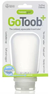 Humangear Podróżna silikonowa butelka na płyny do samolotu Humangear GoToob+ L - dark blue HG3178-E - Butelki dla niemowląt - miniaturka - grafika 2