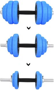 HMS Sztangielki gumowane SGG30 BAR 30kg - HMS 1009615 - Sztangi - miniaturka - grafika 5