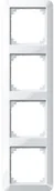 Wyłączniki światła i elektryczne - Merten 389419 1-m ramek, 4-krotnie, biel polarna połyskująca 4912773 - miniaturka - grafika 1