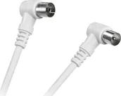 Kable - Lechpol Kabel Kabel TV-Video biały kątowo/kątowy 10m LEC-KPO3974-10 - miniaturka - grafika 1