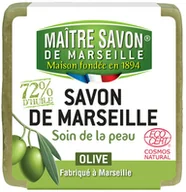 Mydła - Maitre Savon Mydło marsylskie OLIWKOWE  200g ecocert - miniaturka - grafika 1