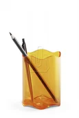 Przyborniki na biurko - Durable Pojemnik na długopisy Trend przeźroczysty pomarańczowy 1701235009 - miniaturka - grafika 1