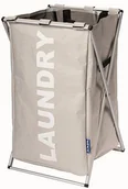 Kosze na bieliznę - Wenko Pojemnik na pranie Laundry Un, beżowy, 52 l - miniaturka - grafika 1
