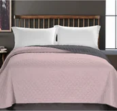 Narzuty - DecoKing Narzuta Axel - Różowo-Szary 220x200 cm - miniaturka - grafika 1