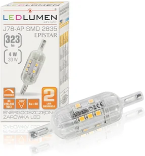 LEDlumen Żarówka LED WW J78-C, R7s, 4 W, barwa biała ciepła - Żarówki LED - miniaturka - grafika 6