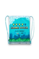 Plecaki szkolne i tornistry - Semi Line Worek szkolny z nadrukiem 2Y40IM 2Y40IM SAM SAM - miniaturka - grafika 1