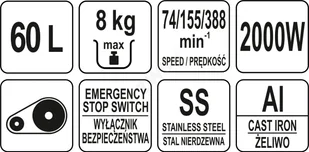 Yato MIKSER PLANETARNY 60L - YG-03029 YG-03029 - Inne urządzenia gastronomiczne - miniaturka - grafika 9