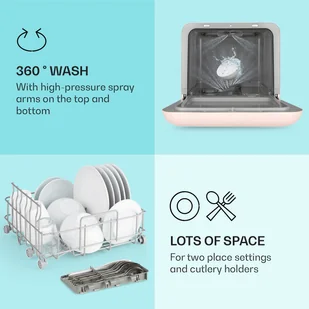 Zmywarka Klarstein DSM-Aquatica-Pink - Zmywarki - miniaturka - grafika 4