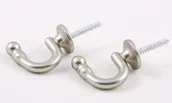 Karnisze - Dekoria Haczyki do podwiązek 2szt satyna nikiel komplet 2 sztuki 836-898 - miniaturka - grafika 1