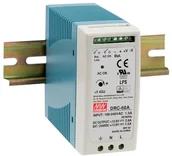 Zasilacze i transformatory - Mean Well Zasilacz buforowy na szynę DIN DRC-60A - miniaturka - grafika 1