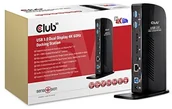 Stacje dokujące i replikatory portów - Club 3D Club 3d CSV-1460 USB 3.0 Dual wyświetlacz 4 K 60 HZ Docking Station Czarny CSV-1460 - miniaturka - grafika 1