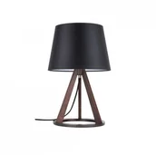 Lampy stojące - Spotlight Premium Collection Lampa stołowa Konan 6515976 SPOTLight Premium Collection czarna oprawa z drewna bukowego 6515976 - miniaturka - grafika 1