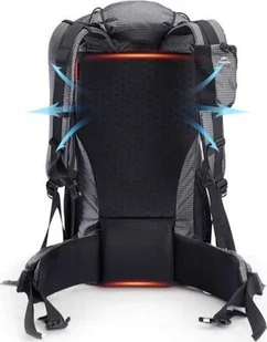 NATUREHIKE Plecak turystyczny ROCK HIKING 40+5 L black - Plecaki - miniaturka - grafika 2