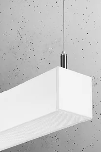 Thoro Nowatorska Lampa Wisząca PINNE 1450 BIAŁA Minimalistyczny Design Lampa Sufitowa Natynkowa Żyrandol Moduł LED Zimna Barwa Światła Oświetlenie do Salonu Nad Stół Sypialni Biura Oprawa THORO TH.086 - Lampy sufitowe - miniaturka - grafika 5