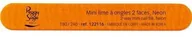 Pozostałe kosmetyki - Peggy Sage 2-Way Mini Nail File Pilnik do paznokci dwustronny 180 240 Orange Neon Peggy Sag - miniaturka - grafika 1