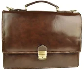 Teczki i aktówki - Barberini's Teczka męska - Barberini's - Brązowa ciemna 43-11 - miniaturka - grafika 1