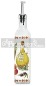 Pojemniki na przyprawy - Nuova Cer Easy life r2s SZKLANA BUTELKA NA OCET LUB OLIWĘ Oliwa (500 ml) - DUŻA - miniaturka - grafika 1