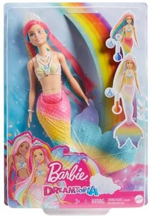 Mattel Lalka Barbie Syrenka Tęczowa Przemiana 1062 - Lalki dla dziewczynek - miniaturka - grafika 3