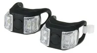 Lampki rowerowe - XC Light Zestaw lamp XC Light 1000F silikonowe 2-Led,3 funkcje czarne - miniaturka - grafika 1