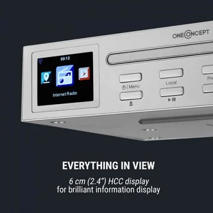 oneConcept Streamo Chef Srebrne (KC15-RF-047 SI) - Radioodtwarzacze - miniaturka - grafika 5