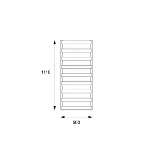 Excellent Grzejnik łazienkowy Meteor 111 czarny mat GREX.ME111.BL - Grzejniki łazienkowe - miniaturka - grafika 6