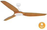 Lampy pozostałe - Lucci air Casa Bruno A-Type DC-wentylator sufitowy  154 cm, biała/drewno tekowe 211011 - miniaturka - grafika 1