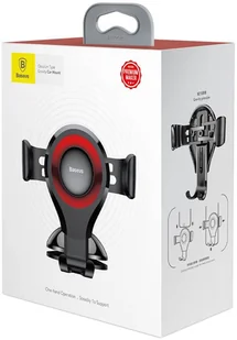 Baseus uchwyt samochodowy Osculum grawitacyjny czarno-czerwony SUYL-XP09 - Uchwyty samochodowe do telefonów - miniaturka - grafika 4