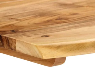 vidaXL Stół jadalniany, 140x70x76 cm, lite drewno akacjowe - Stoły - miniaturka - grafika 5