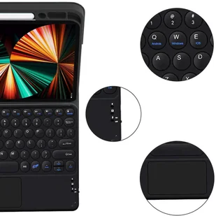 Apple Alogy Etui Alogy Klawiatura Bluetooth Touchpad 4w1 Magnetyczne Pencil do iPad Pro 11 2021 Czarne 9909X1 - Etui do tabletów - miniaturka - grafika 2
