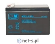 Akumulator żelowy 12V/9Ah MWL - Akumulatory ogólnego zastosowania - miniaturka - grafika 2