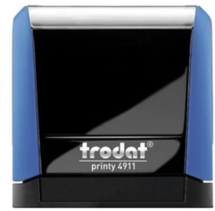 Trodat Pieczątka automat 4911 niebieska - poduszka czarna 38X14mm /TRE_4911NIWCA/ UN267-1 - Pieczątki - miniaturka - grafika 2