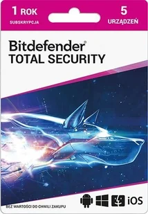 BitDefender Total Security 5D/12M PLBITDBS03 - Programy antywirusowe BitDefender Total Security 5D/12M PLBITDBS03 - Programy antywirusowe - miniaturka - grafika 1